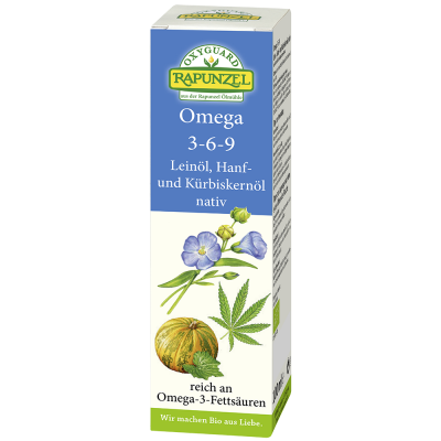 Lein Hanf Kürbiskernöl (100ml) OXYGUARD Omega 3-6-9